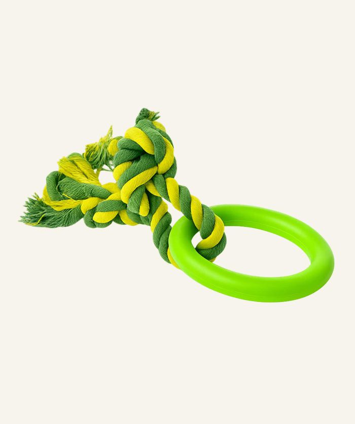 Cotton rope tug ring toy - Image 2