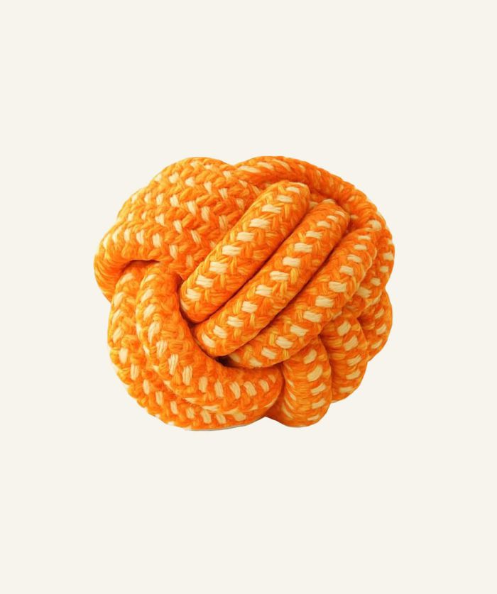 Green woven rope ball toy - Image 2