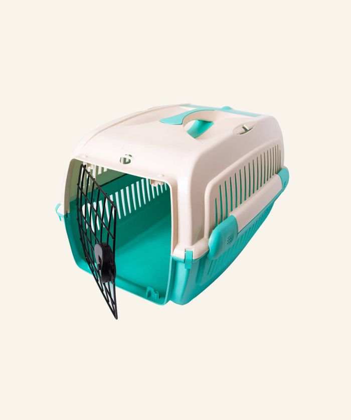 Two-tone pet travel carrier